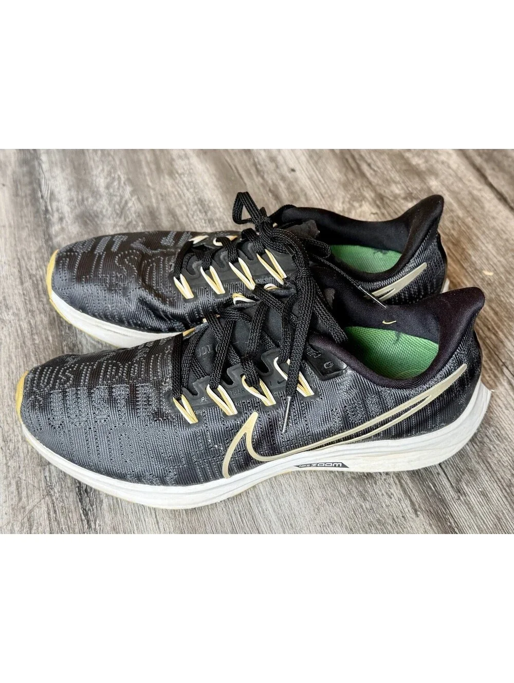 Nike Zoom Air Zoom Pegasus 36 Premium Black/Yellow Running Shoes Women’s